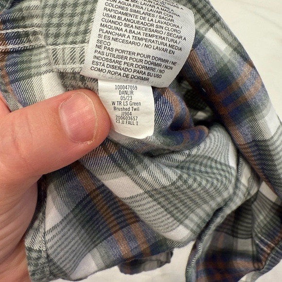 Janie and Jack flannel button down - Picture 3 of 6